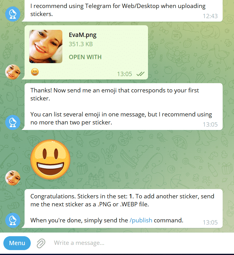 Lifehack: So kreierst du deinen eigenen Telegram Sticker 2 Telegram Sticker erstellen 2