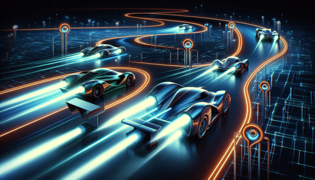 Illustration von Geschwindigkeitstests bei VPN-Diensten